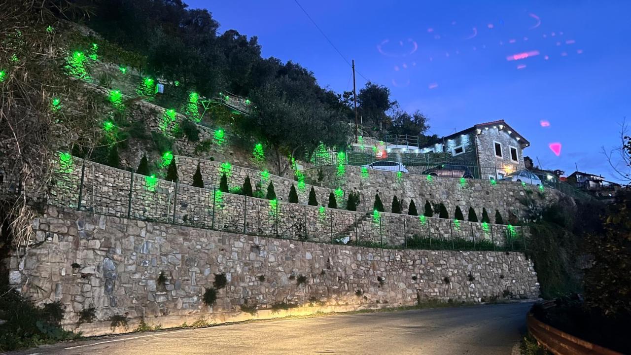 Villa Di Campagna Con Vista Mare 5 Camere Da Letto Pampara Bagian luar foto