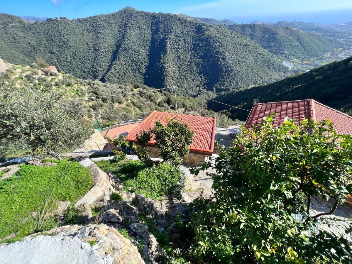 Villa Di Campagna Con Vista Mare 5 Camere Da Letto Pampara Bagian luar foto