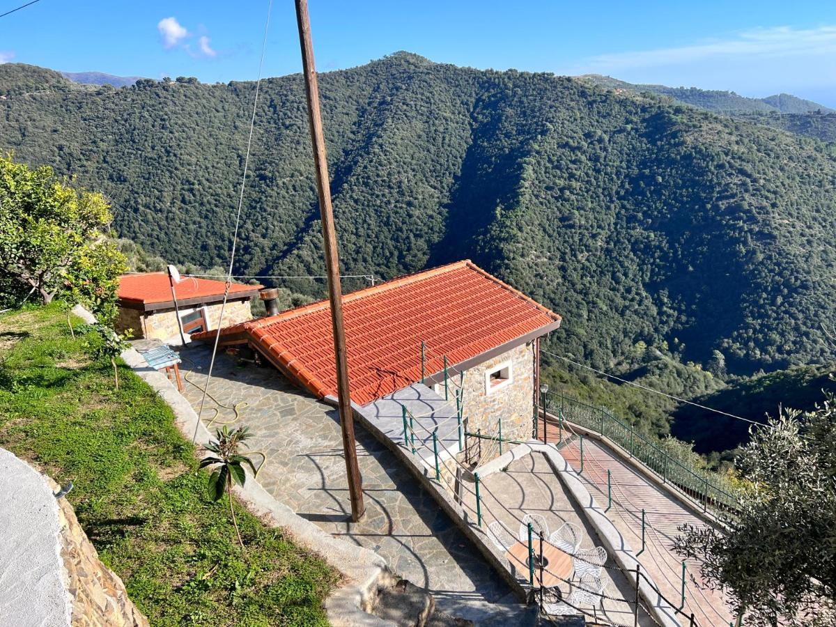 Villa Di Campagna Con Vista Mare 5 Camere Da Letto Pampara Bagian luar foto